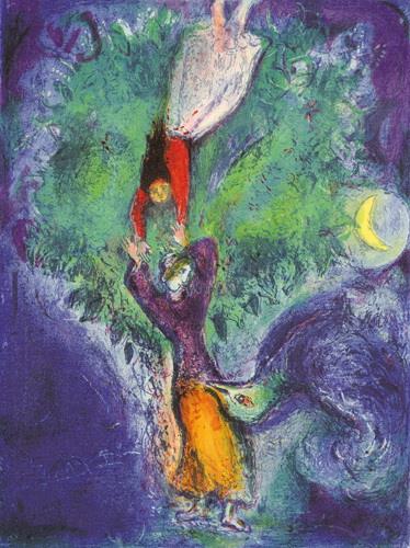 So stammte sie vom Baumzeitgenosse Marc Chagall ab Ölgemälde